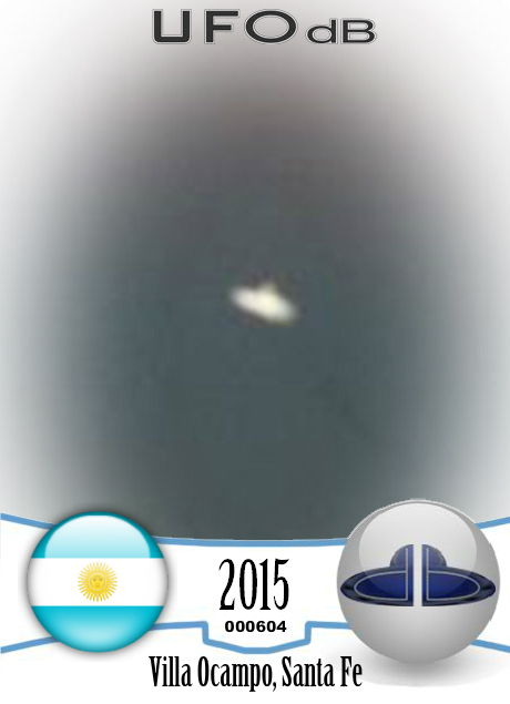 Fishermen surprised twice by UFO in Villa Ocampo Santa Fe AR 2015 UFO CARD Number 604