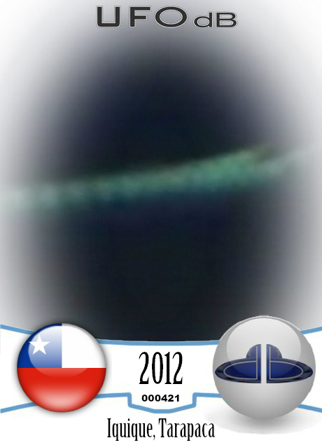 Flying Snake or Dragon UFO caught on picture in Iquique, Chile 2012  UFO CARD Number 421