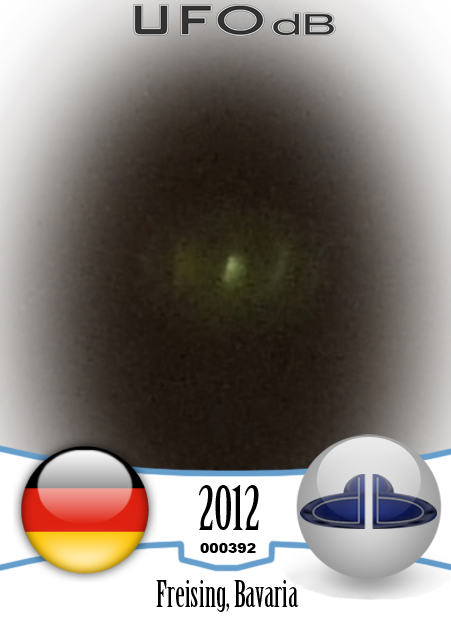 From the roof of his house photographer get UFO picture | Germany 2012 UFO CARD Number 392