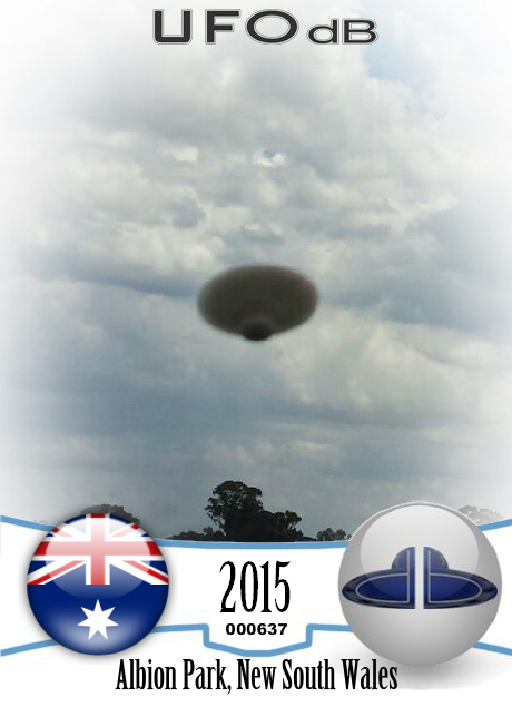 Great Cloud shaped UFO on picture over New South Wales AU 2015 UFO CARD Number 637