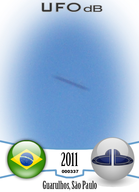 Guarulhos Airport, Brazil | UFO near airplane taking off | April 2011 UFO CARD Number 337