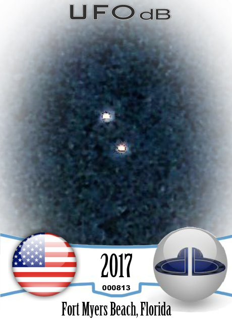 Helicopter visit after UFOs swooped away in Fort Myers Beach Florida U UFO CARD Number 813