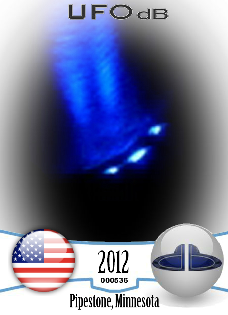 Incredible UFO images taken from video - Pipestone, Minnesota - 2012 UFO CARD Number 536