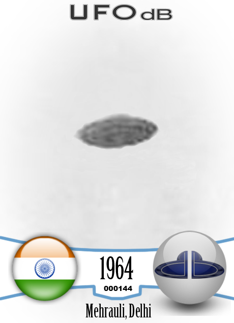 Billy Meier UFO Picture near Ashoka Ashram, Mehrauli India July 1964 UFO CARD Number 144