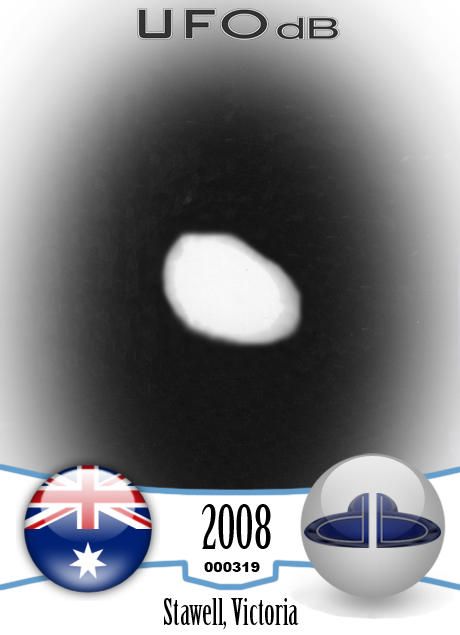 Intelligently Controlled UFO probe seen in Stawell | Australia | 2008 UFO CARD Number 319