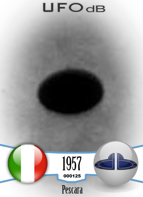 UFO passing near a communication tower in a cloudy sky Pescara Italy UFO CARD Number 125