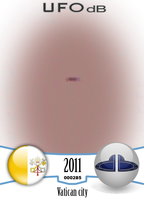 Live cam capture picture of UFO over Vatican city | Italy | May 6 2011 UFO CARD Number 285