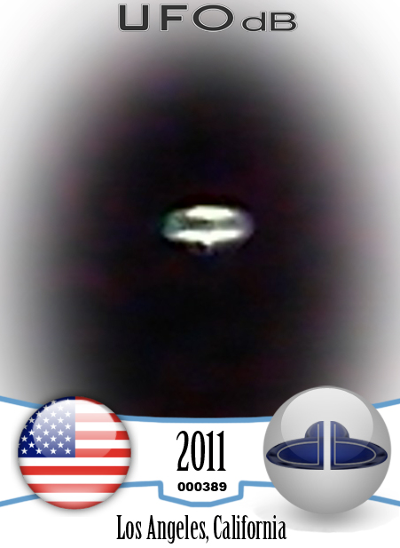 Man take picture of UFO he taught it was a blimp - Los Angeles 2011 UFO CARD Number 389