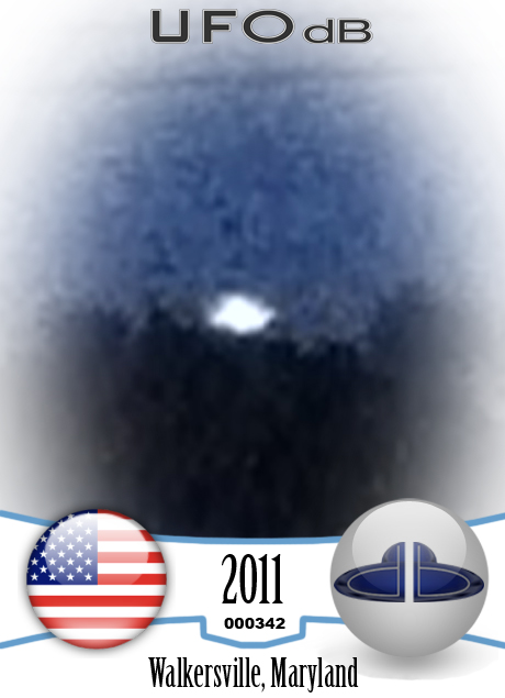 Maryland, USA | UFO seen from Walkersville and Thurmont | June 6 2011 UFO CARD Number 342
