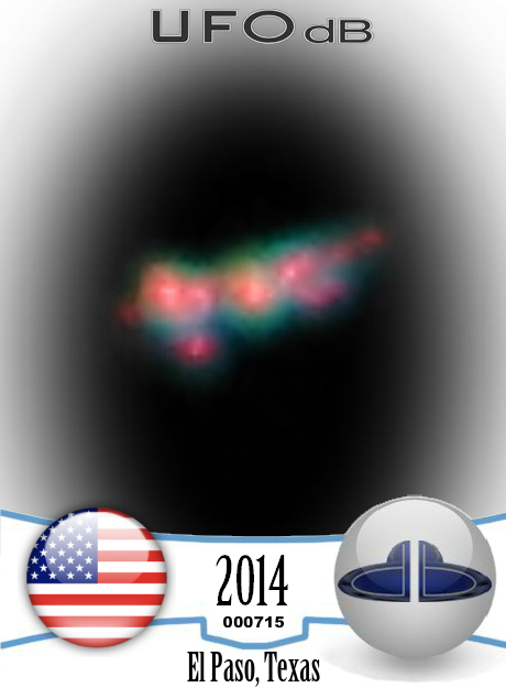 Moon Photos captures strange UFO over El Paso Texas USA September 2014 UFO CARD Number 715