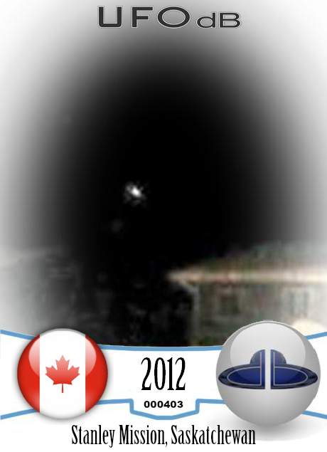 Much too low to be a star - UFO picture in Saskatchewan, Canada 2012 UFO CARD Number 403