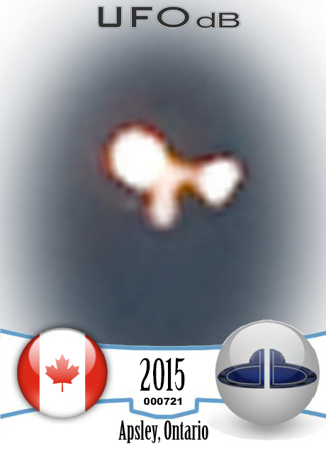 Mysterious Lights UFOS Observed Near Apsley Ontario Canada 2015 UFO CARD Number 721