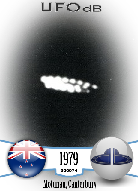 UFO seen in coastal village of Motunau in the north of Canterbury UFO CARD Number 74