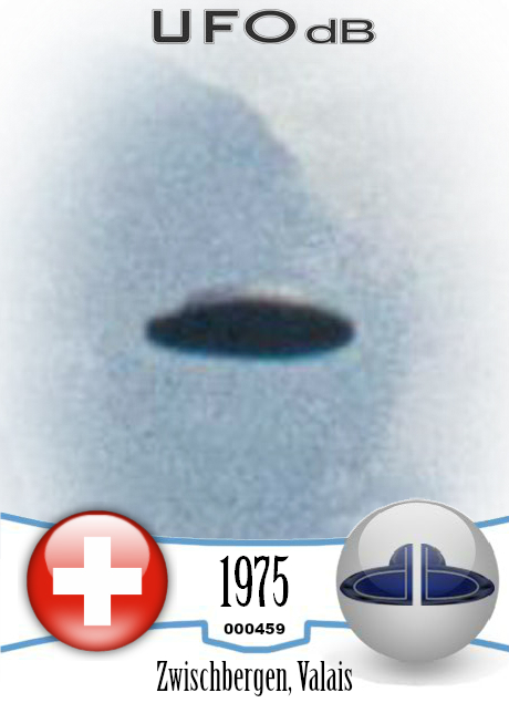 One of the Best UFO sighting backed by 2 UFO pictures Switzerland 1975 UFO CARD Number 459