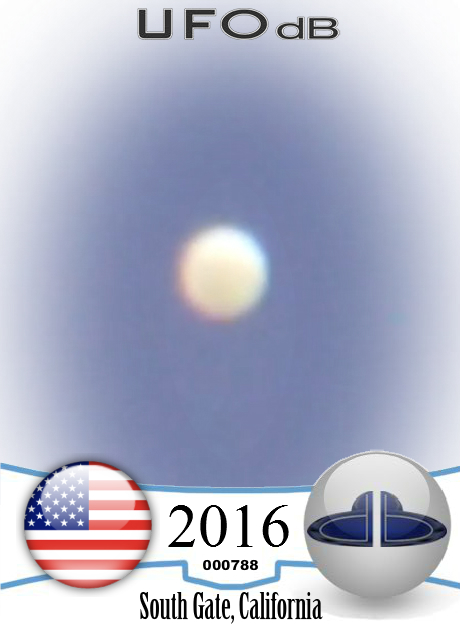 Orb captured with telescope at UFO Sighting Event - California 2016 UFO CARD Number 788
