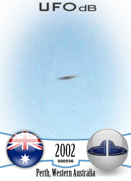 Panorama picture capture a UFO over Wireless Hill park Perth Australia UFO CARD Number 556