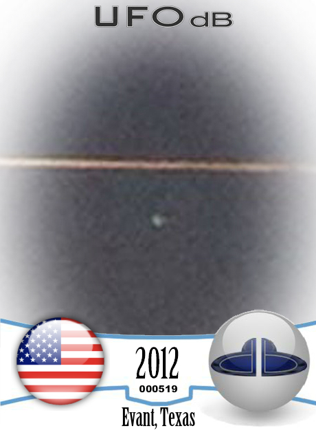 Photos of vaportrail in sunrise get UFO near plane in Evant Texas 2012 UFO CARD Number 519