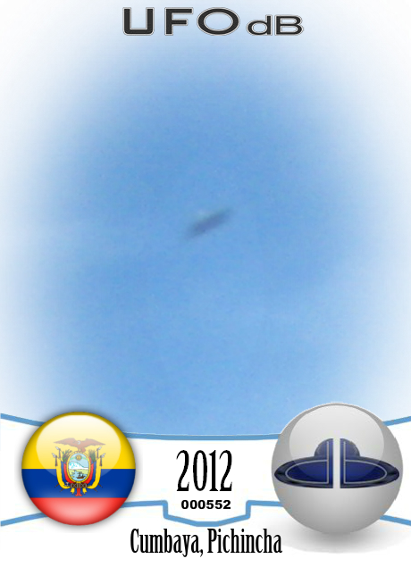 Picture of Graffiti on wall captures UFO in the sky in Cumbaya Ecuador UFO CARD Number 552