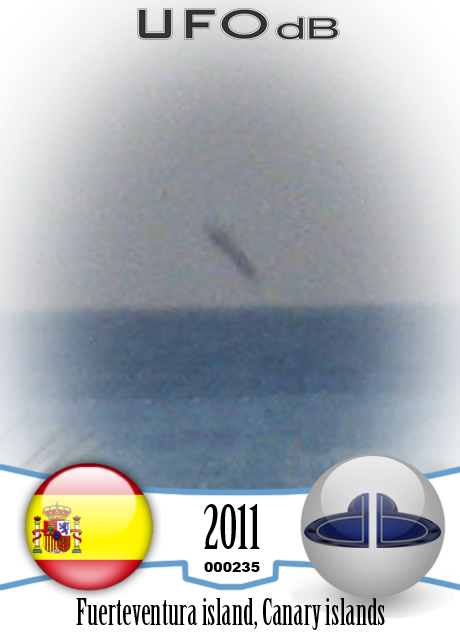 Proof of UFO diving under the Sea Canary island Fuerteventura | 2011 UFO CARD Number 235