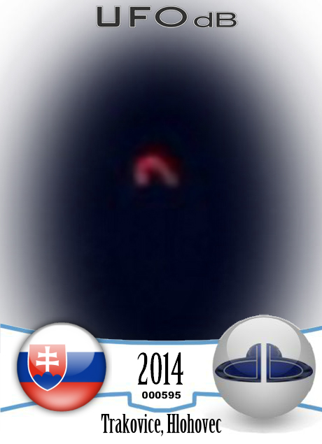 Red UFO seen over Trakovice village in Slovakia on May 2014 UFO CARD Number 595