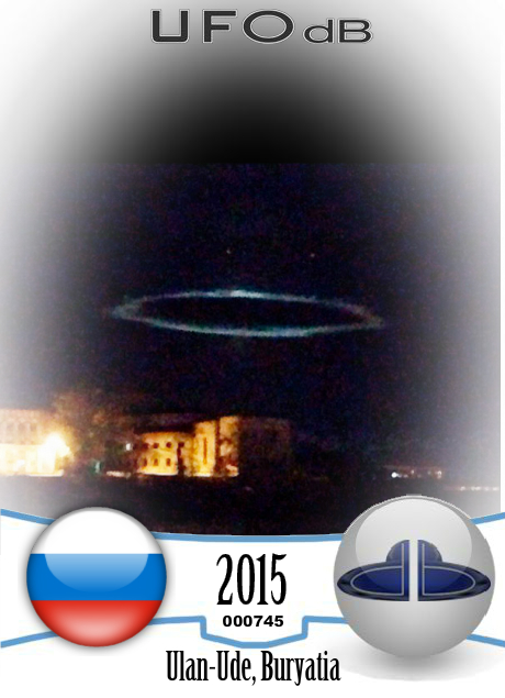 Saucer UFOs seen in Ulan-Ude close to the LVRZ factory - Buryatia Russ UFO CARD Number 745