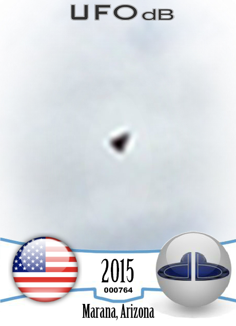 Saw UFO in photo it made no sound unlike F18s Marana Arizona USA 2015  UFO CARD Number 764