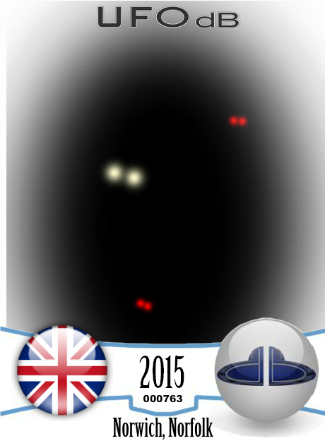 Silent object being followed by jet - Norwich Norfolk England 2015 UFO CARD Number 763