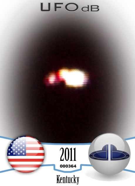 Silently out of nowhere | UFO passing overhead in Kentucky, USA | 2011 UFO CARD Number 364