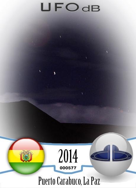 Strange lights appearing in the sky and then dissapearing UFO CARD Number 577