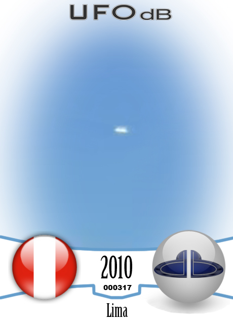TACA passenger get UFO picture during flight over Peru | June 18 2010 UFO CARD Number 317