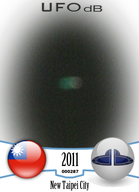 Taipei UFO picture shown on the local Television | Taiwan | May 7 2011 UFO CARD Number 287