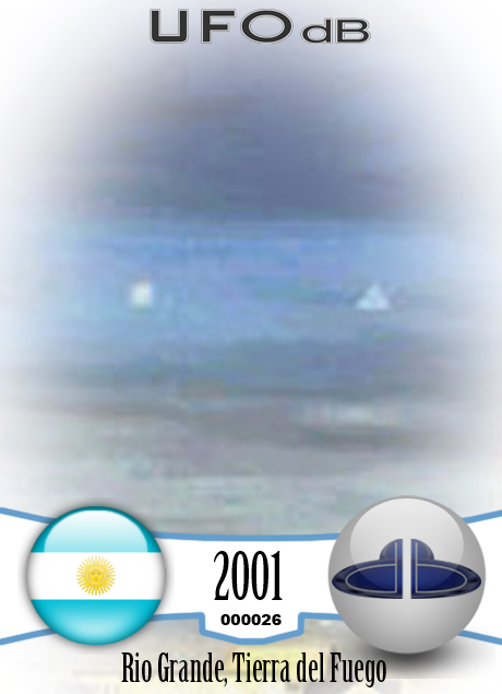 UFO seen at the end of the south American continent Tierra del Fuego UFO CARD Number 26