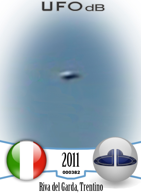 Toutist in Riva del Garda, Italy get a picture of a UFO - October 2011 UFO CARD Number 382