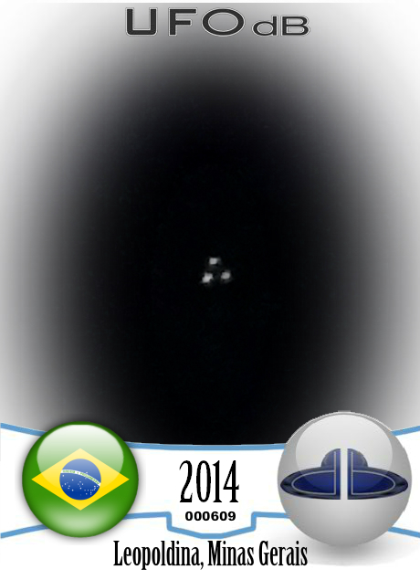 Triangular UFO over Church of Leopoldina, Minas Gerais Brazil 2014 UFO CARD Number 609