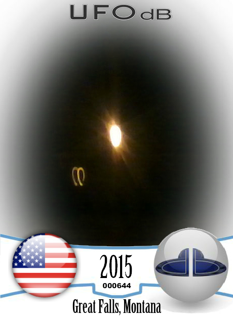 Two Jets follow UFO near Great Falls in Montana USA 2015 UFO CARD Number 644