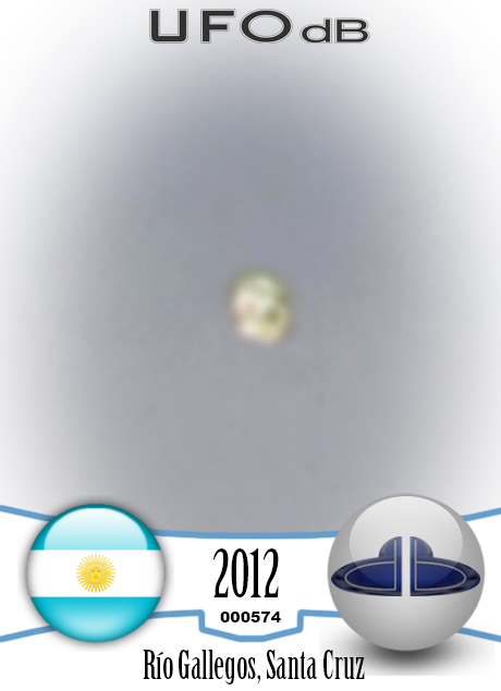 Two UFOs near Tango 01 the airplane of the Argentina president in 2012 UFO CARD Number 574