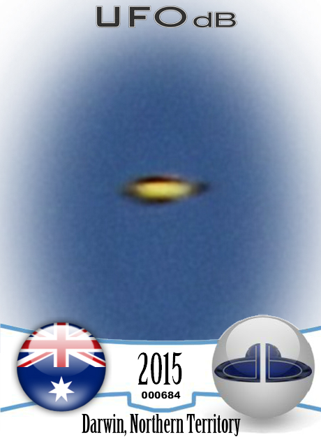 UFO Expert Captures Close Encounter With Disk-Shaped UFO 2015 UFO CARD Number 684