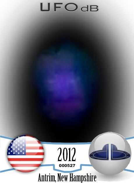 UFO Witness in Antrim New Hampshire unable to get video working - 2012 UFO CARD Number 527