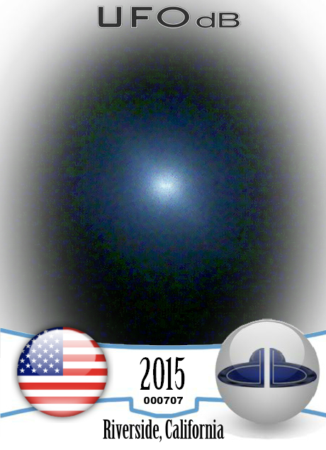 UFO been hovering every night for couple hours California USA 2015 UFO CARD Number 707