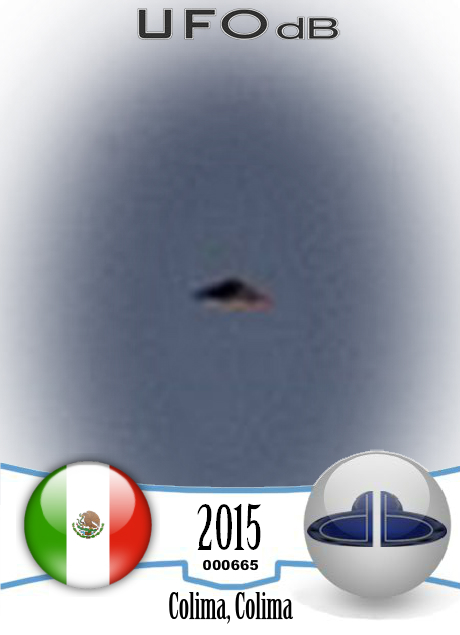 UFO caught on Volcan de Colima Webcam in Mexico - March 2015 UFO CARD Number 665
