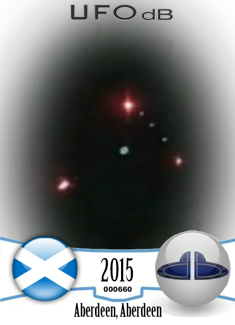 UFO hovered in the sky 30 min above my house - Aberdeen Scotland 2015 UFO CARD Number 660