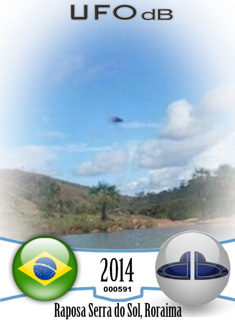 UFO in Raposa Serra do Sol, Roraima in Brazil - July 12 2014 UFO CARD Number 591