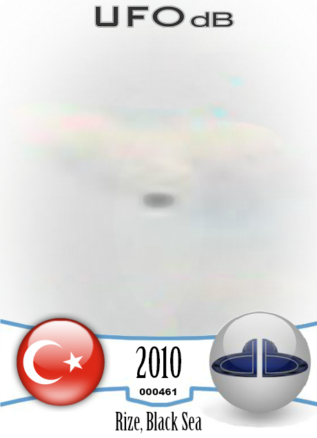 UFO in the city of Rize Turkey near the Black Sea caught on picture UFO CARD Number 461