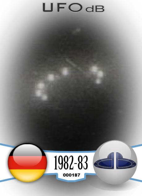 UFO picture was captured on a night exercise of Nationale Volksarmee UFO CARD Number 187
