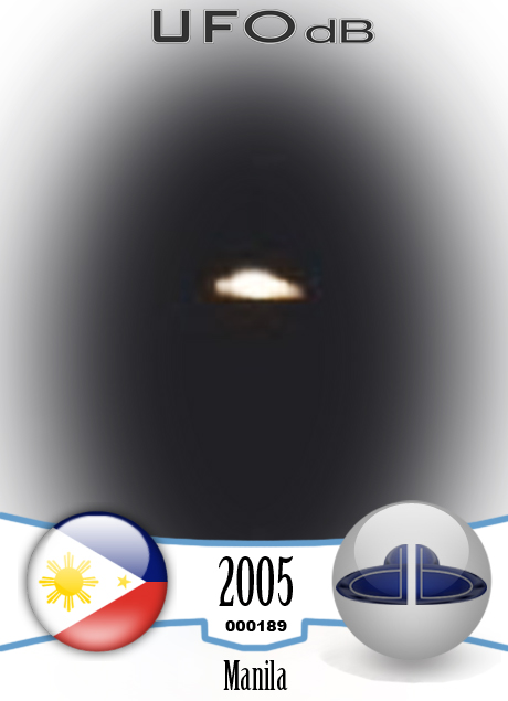 UFO picture taken on Jones Bridge in Manila | Philippines UFO | 2005 UFO CARD Number 189