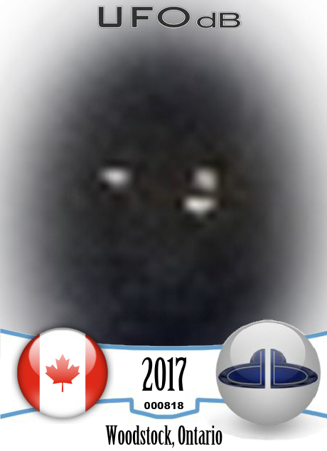 UFO sighting along 401 on route truck stop in Woodstock Ontario Canada UFO CARD Number 818