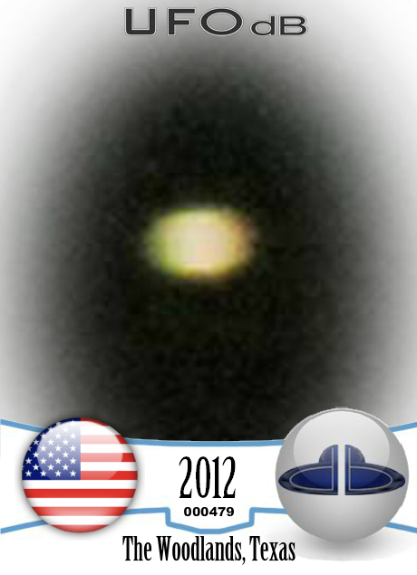 UFO sightings seen by neighbors and Local Police in Texas USA 2012 UFO CARD Number 479