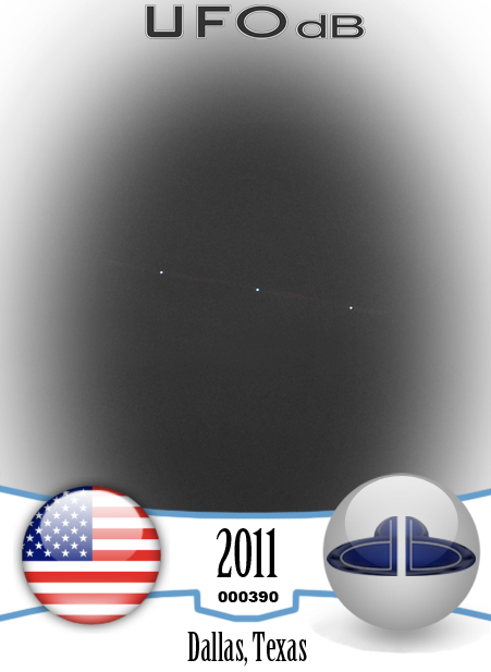 UFOs are showing on 2011 Christmas pictures - Dallas, Texas - 2011 UFO CARD Number 390