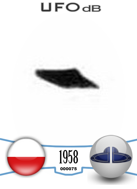 UFO seen over mountain and forest with seem to be snow on the ground UFO CARD Number 75