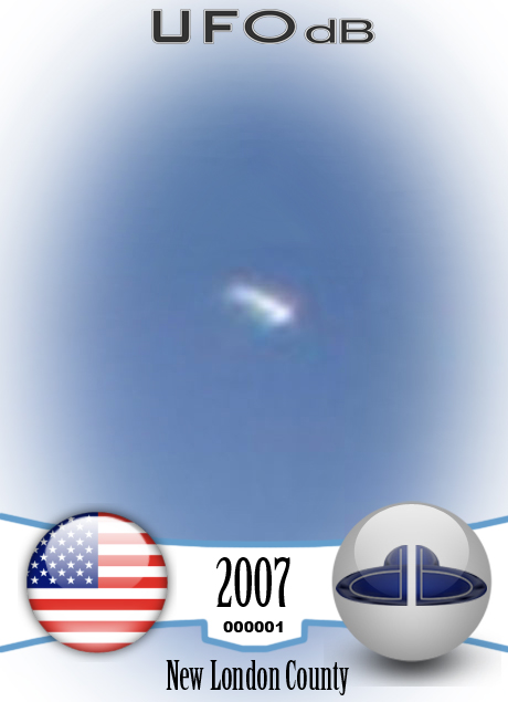 UFO Pictures 2007 UFO over New London County Connecticut United states UFO CARD Number 1